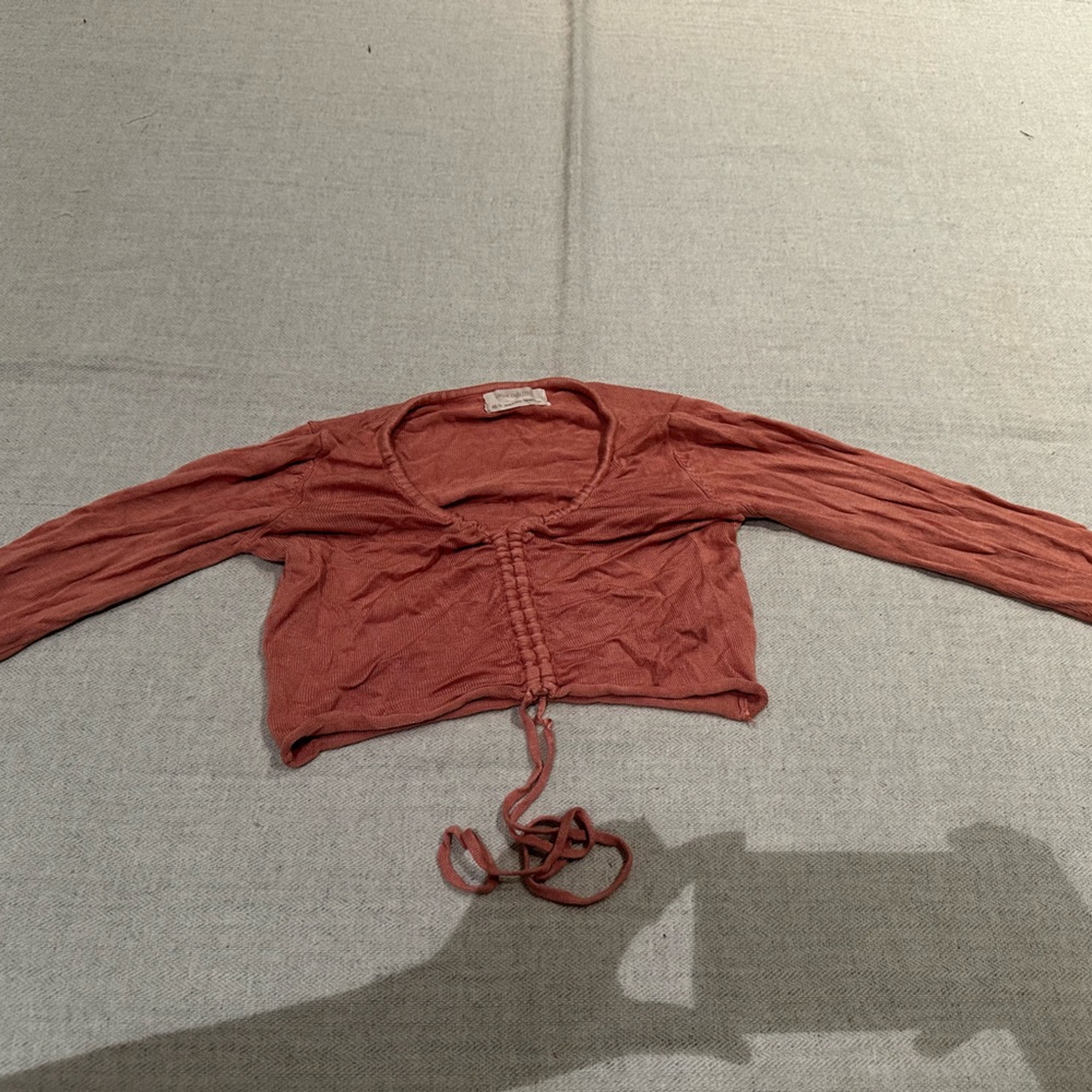 Pink urban cropped long sleeve